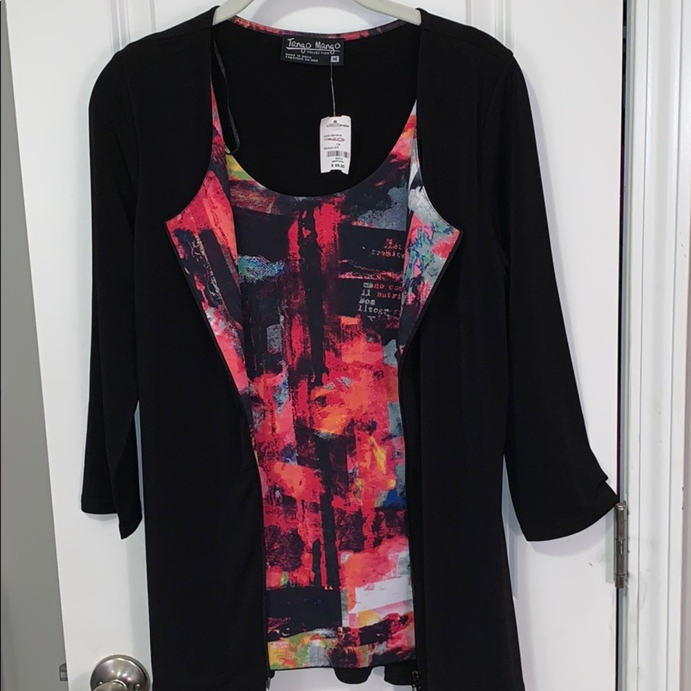 NWT tango mango jacket with attached tank top